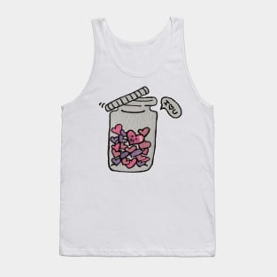 Love hearts in a jar Tank Top